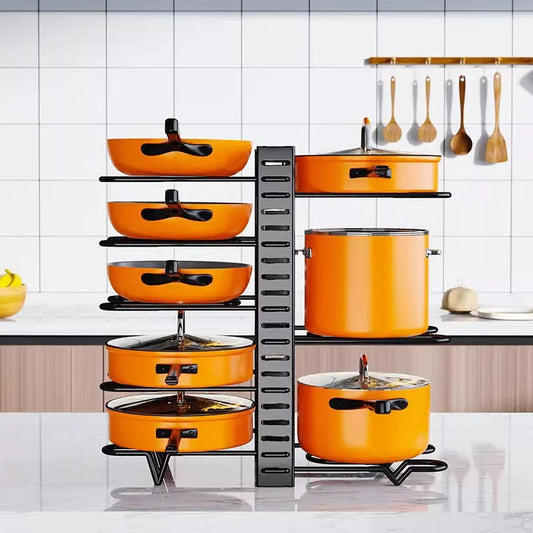 Retractable Multi-layer Folding Wrought Iron Rack